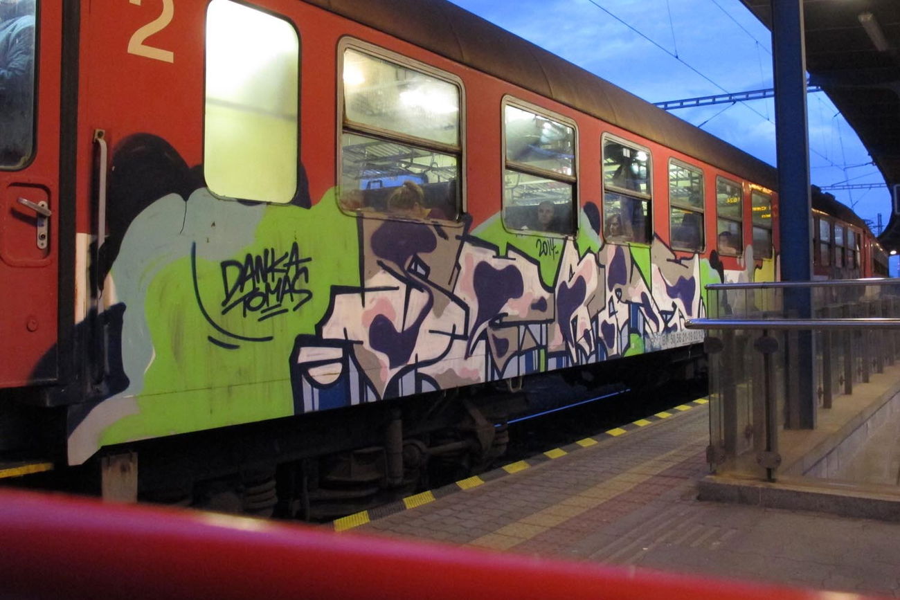 Graffiti Train - Photo by ShrotterSpotter - bratislava (2015)