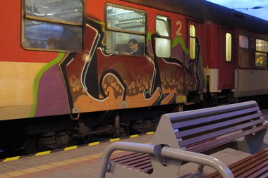 Graffiti Train - Photo by ShrotterSpotter - bratislava (2015)