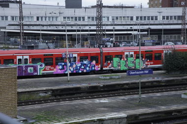 Graffiti Train - Photo by ShrotterSpotter - germany, pott