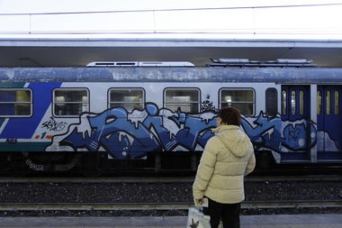 Graffiti Train - Photo by ShrotterSpotter - veneto (2015)