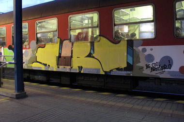 Graffiti Train - Photo by ShrotterSpotter - bratislava (2015)