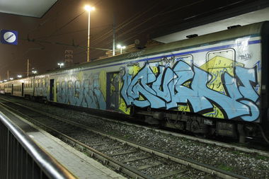 Graffiti Train - Photo by ShrotterSpotter - northern, italy (2015)