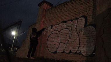 Graffiti Bombing in Volkhov - Photo by SiQuel - siquel, squl, rskz (2013)
