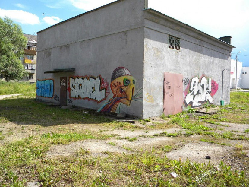 Graffiti Wall in Volkhov - Photo by SiQuel - skyzo, siquel, venum (2012)