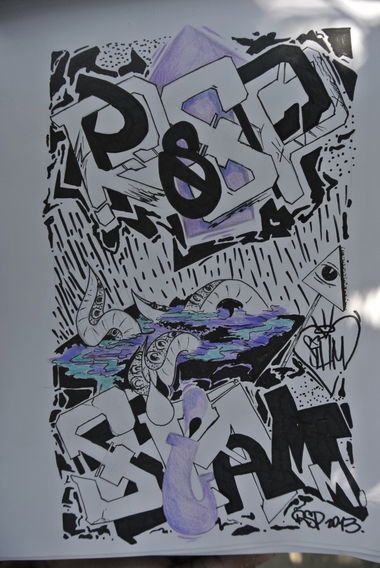 Graffiti Sketch in MElitopol  - Photo by SiamTwelve - Siam12 (2013)