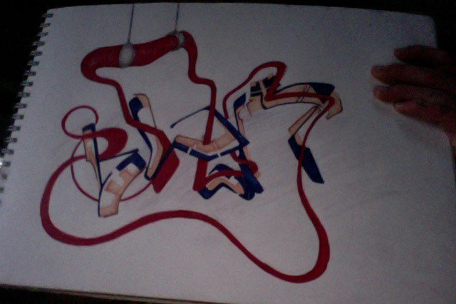 Graffiti Wall - Photo by Sibbedyhartha - Blutkreislauf