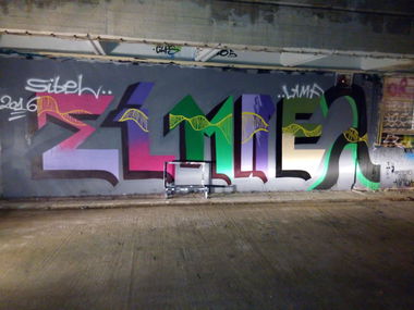 Graffiti Wall - Photo by Sibel - σιμπελ, 2016, graffiti (2016)