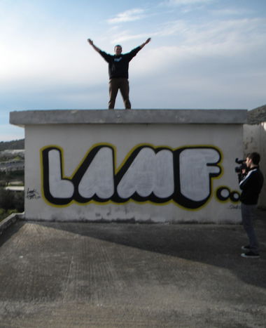 Graffiti Wall in Liosia greece - Photo by Sibel (2010)