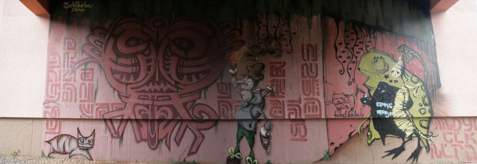 Graffiti Wall in Dresden - Photo by Sichtbetong - sichtbeton, prohlis (2010)
