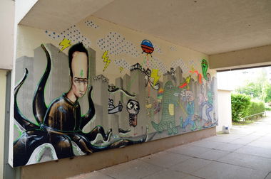 Graffiti Wall in Dresden - Photo by Sichtbetong - dresden, graffiti, prohlis (2011)