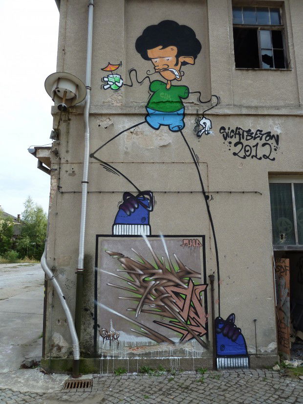 Graffiti Wall - Photo by Sichtbetong - dresden, sichtbeton, industriegelände (2012)