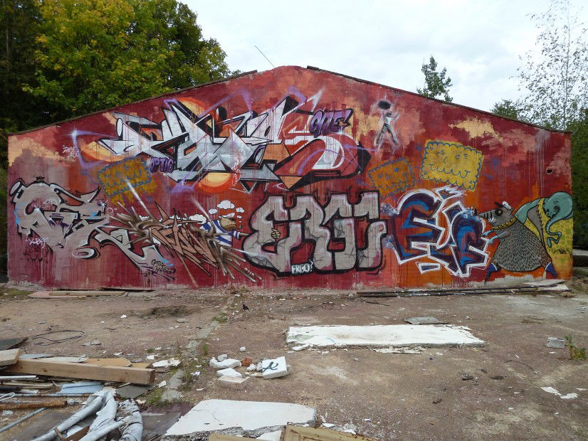 Graffiti Wall - Photo by Sichtbetong - dresden, sichtbeton, industriegelände (2012)