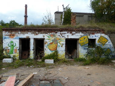 Graffiti Artwork - Photo by Sichtbetong - dresden, Sichtbeton, Industriegelände (2012)