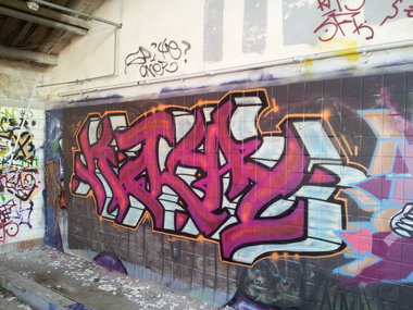 Graffiti Wall - Photo by Silberjunge795 - Kaoh, Schwerin (2013)