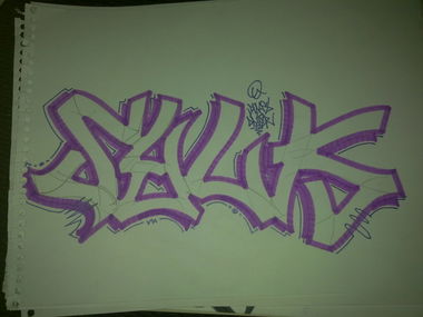 Graffiti Sketch in Pusztavacs - Photo by Silkoner - sylk