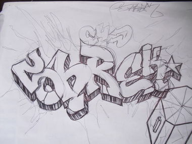 Graffiti Sketch - Photo by Silverone1