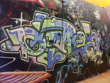 Graffiti Wall - Photo by Silversurfer - Omez, Ros, Busc (2012)