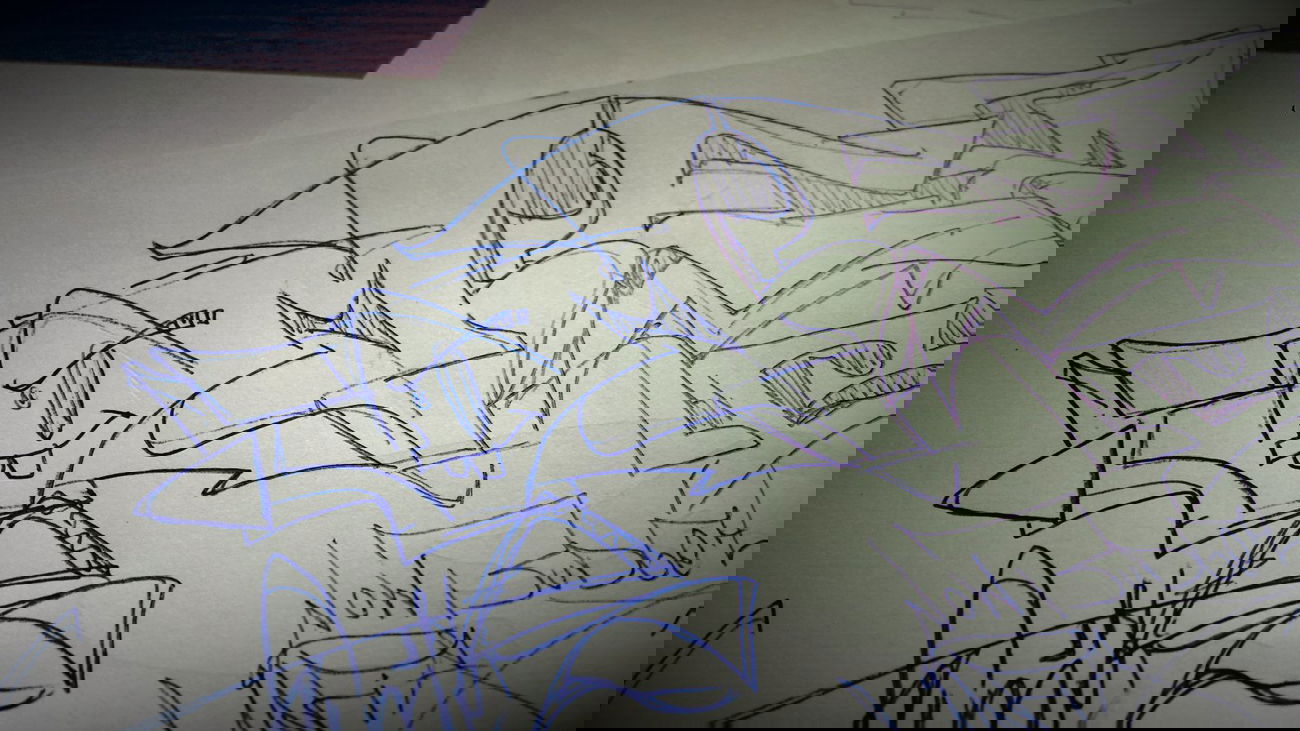 Graffiti Sketch - Photo by Silversurfer - omez (2014)