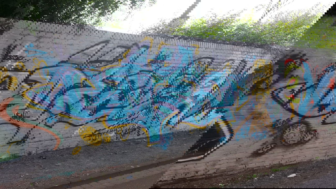 Graffiti Wall - Photo by Silversurfer - omez, lbm, dinslaken