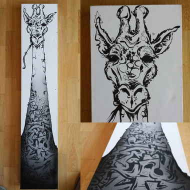 Graffiti Sketch - Photo by Silversurfer - omez, uad, canvas (2015)