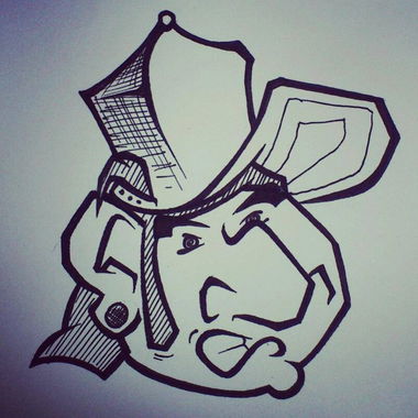 Graffiti Sketch in Chemnitz - Photo by Sir_Shitalot - OBEY, 54, BS