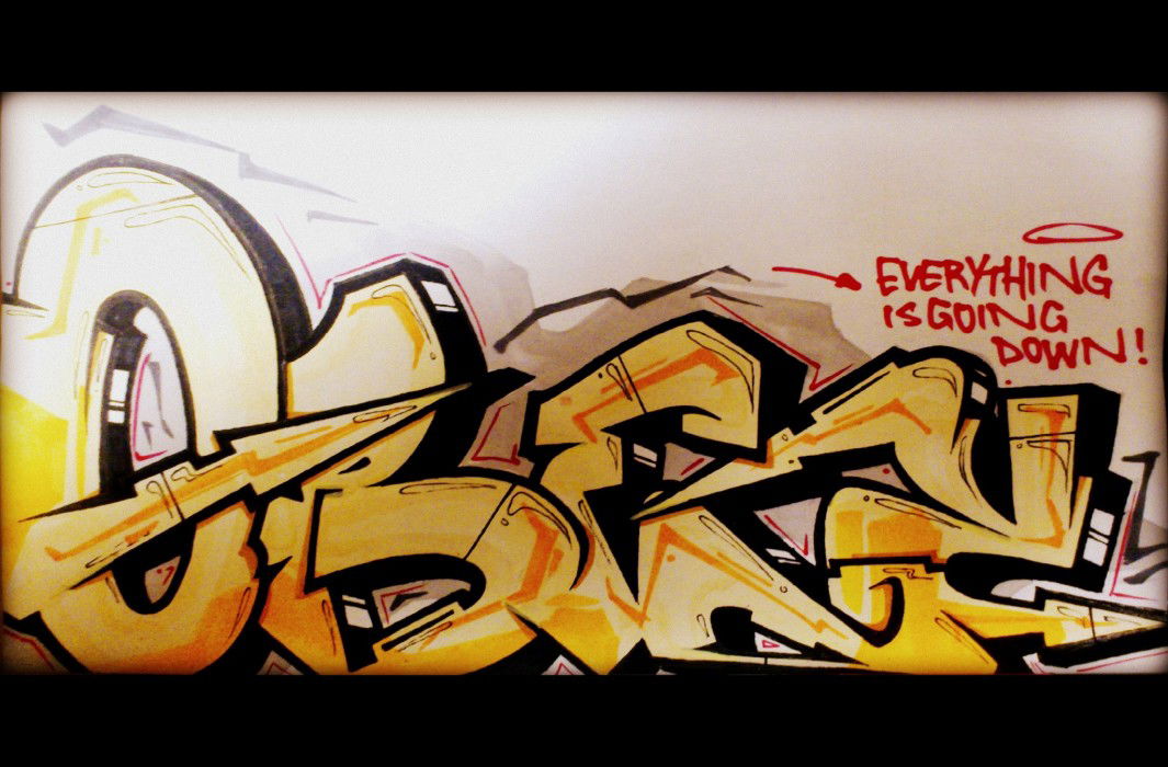 Graffiti Sketch in Chemnitz - Photo by Sir_Shitalot - OBEY, 54, BS