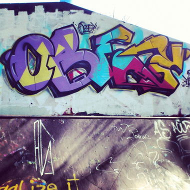 Graffiti Wall in Chemnitz - Photo by Sir_Shitalot - OBEY, 54, BS