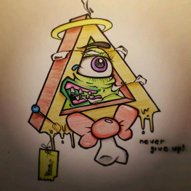 Graffiti Sketch in Chemnitz - Photo by Sir_Shitalot - OBEY, 54, BS