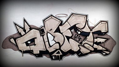 Graffiti Sketch in Chemnitz - Photo by Sir_Shitalot - OBEY, 54, BS