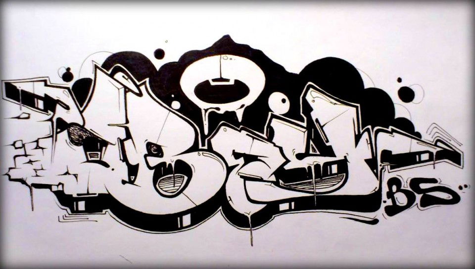 Graffiti Sketch - Photo by Sir_Shitalot - OBEY, 54, Sketch (2013)