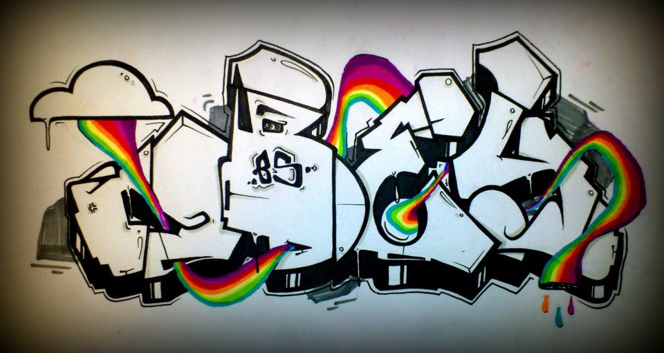 Graffiti Sketch - Photo by Sir_Shitalot - OBEY, 54, Sketch (2013)