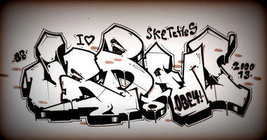 Graffiti Sketch - Photo by Sir_Shitalot - OBEY, 54, Sketch (2013)