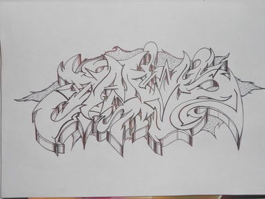 Graffiti Sketch in Sweden - Photo by Siraz