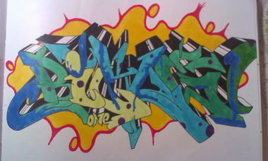Graffiti Sketch in Köln - Photo by Sire - Bike, Sire, One