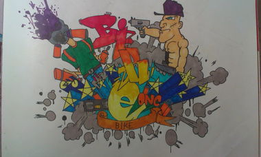 Graffiti Sketch - Photo by Sire - bike, one, sire