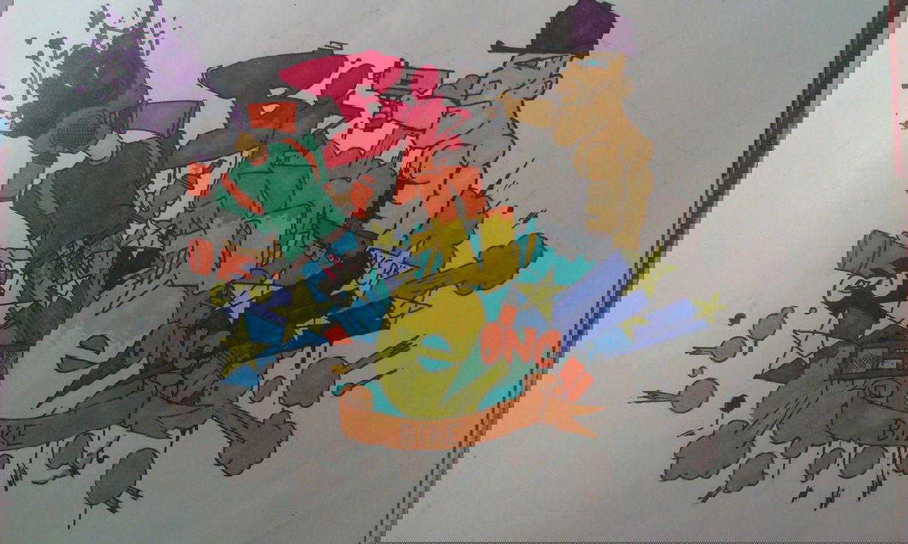 Graffiti Sketch - Photo by Sire - bike, one, sire