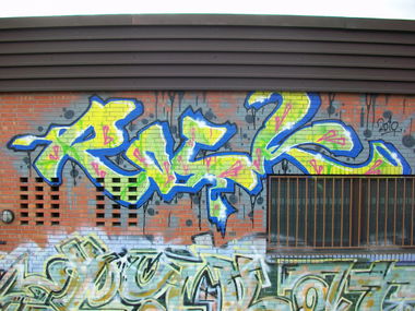 Graffiti Wall in Hamburg - Photo by Sirg - rock, pyr, rs (2010)