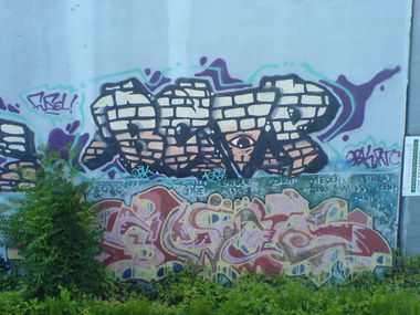 Graffiti Bombing in Hamburg - Photo by Sirg - bsop, obk, agb