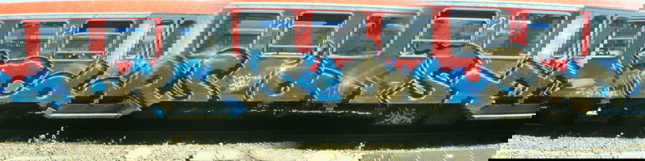 Graffiti Train in Hamburg - Photo by Sirg - cos, colors, on