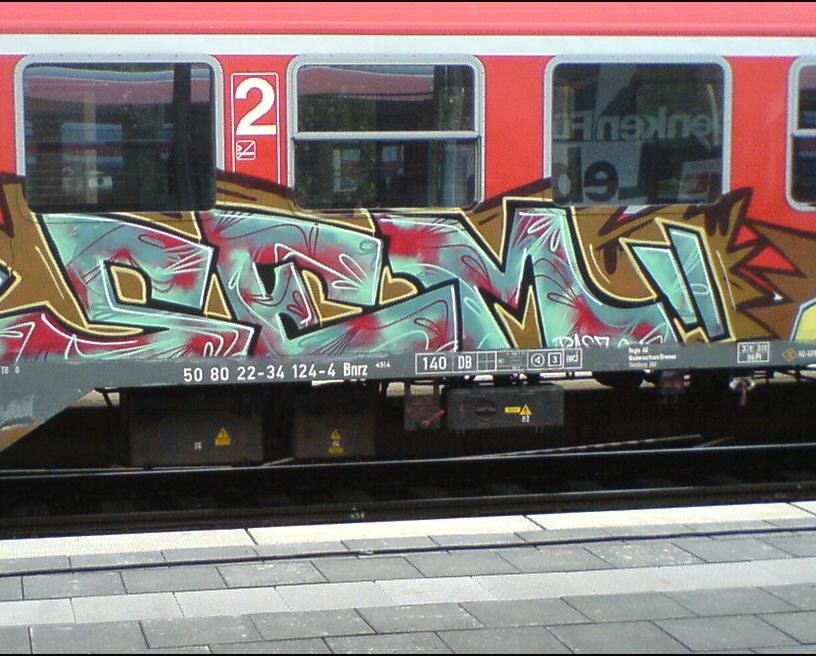 Graffiti Train in Hamburg - Photo by Sirg - sem, gms