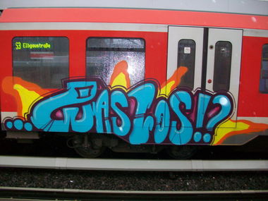 Graffiti Train in Hamburg - Photo by Sirg - was, los, rdk