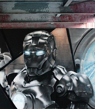 Graffiti Wall in Deutschland - Photo by Sirius7 - IronMan, Marvel, Silaz (2013)