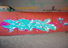Graffiti Wall in Karlsruhe - Photo by Siroe - siroe, emir, oran (2023)