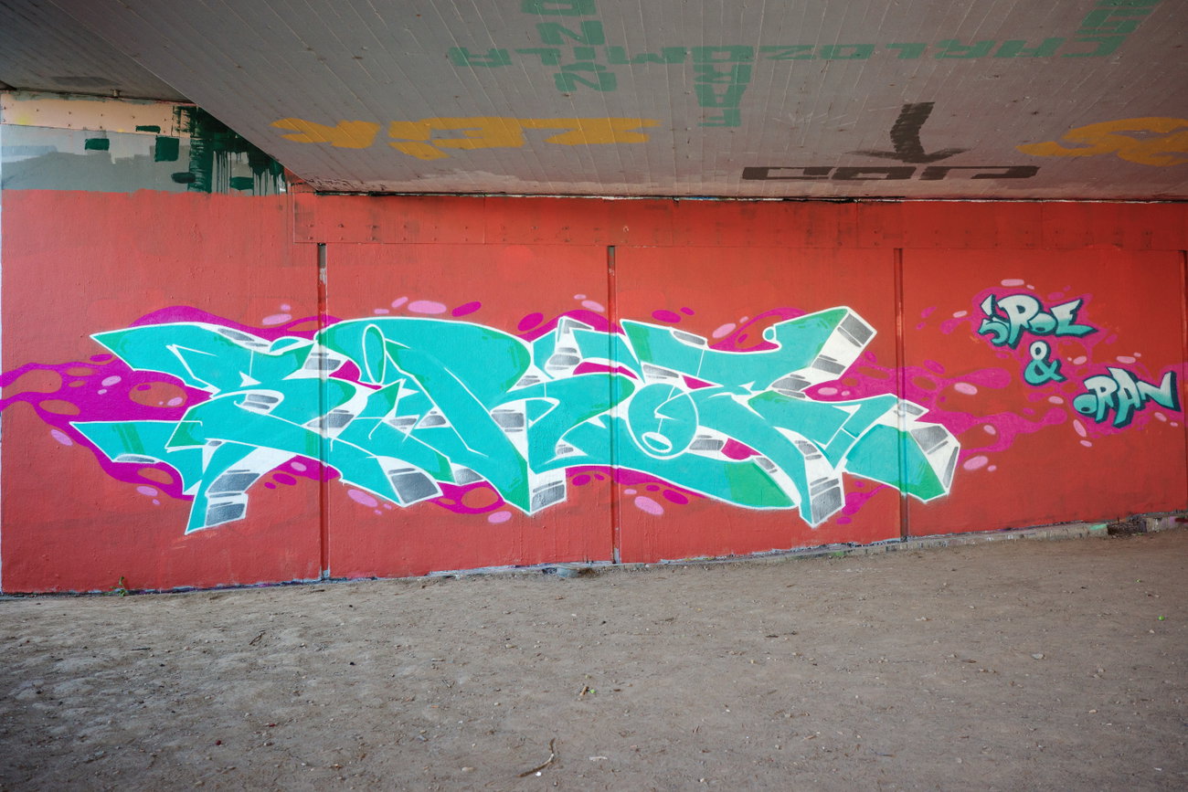 Graffiti Wall in Karlsruhe - Photo by Siroe - siroe, emir, oran (2023)