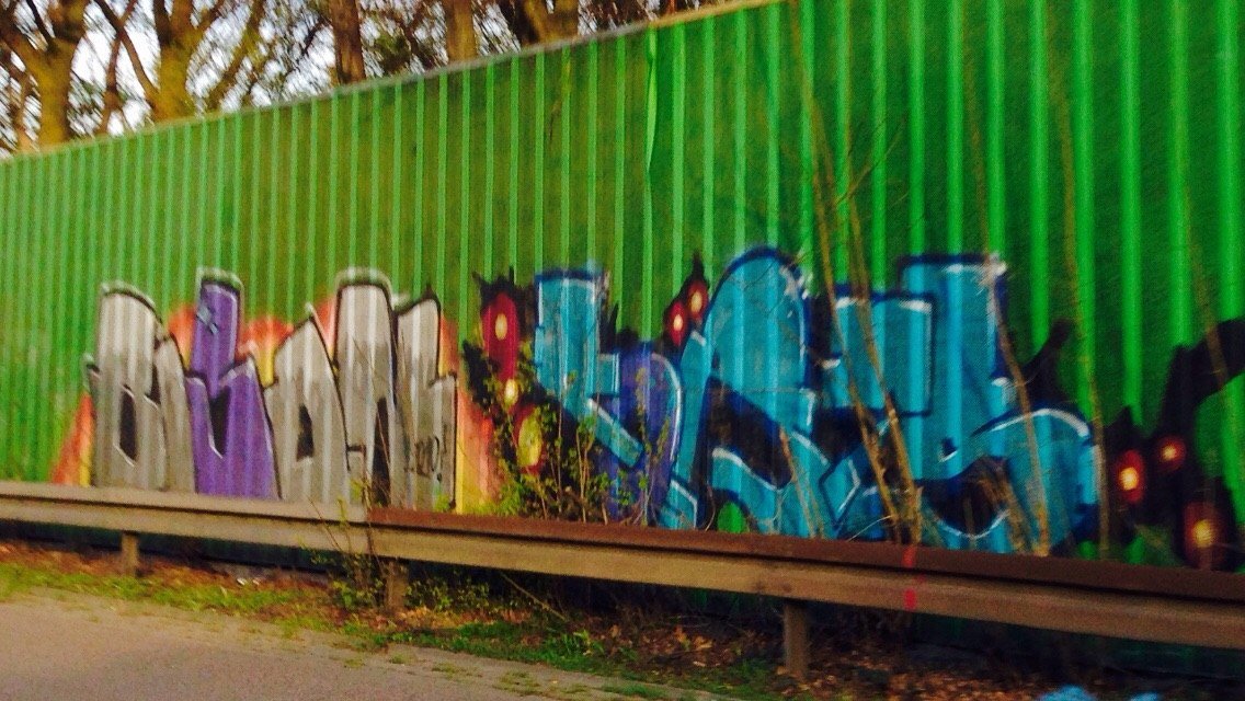 Graffiti Bombing - Photo by SixOhFive - Bison, Ports (2010)