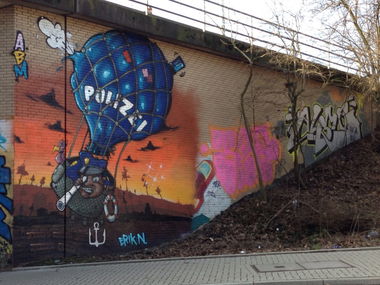 Graffiti Wall - Photo by SixOhFive - Niker, ABM, Alme