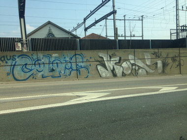 Graffiti Bombing - Photo by SixOhFive - Colors, Mofos