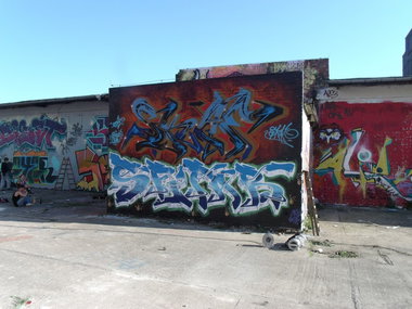 Graffiti Wall in Magdeburg - Photo by Skafone - skaf, spit