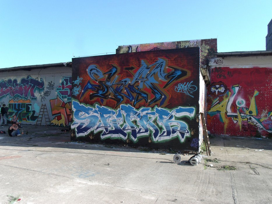 Graffiti Wall in Magdeburg - Photo by Skafone - skaf, spit