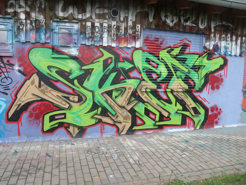 Graffiti Wall in delitzsch - Photo by Skafone - skaf, onb